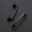 15 Manijas cocina 3-3/4" cuadradas negro sólidas