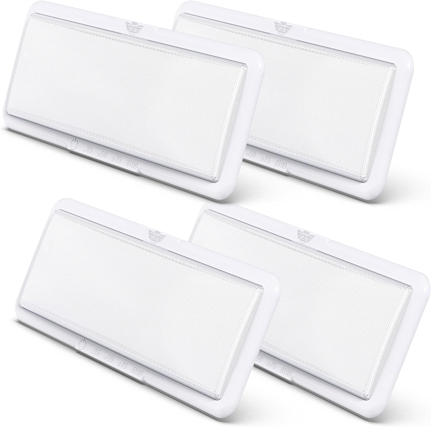 Lámpara techo LED RV 14x5.5" 950lm interruptor táctil blanco