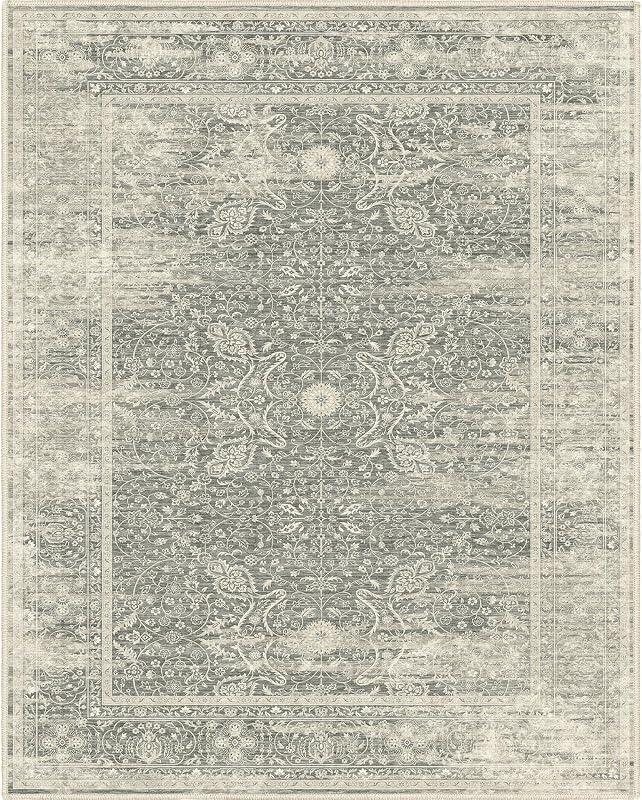 Alfombra vintage antiderrap 7x9ft para sala dormitorio