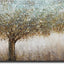 Pintura al óleo abstracta 24x48pulg enmarcada contemporánea
