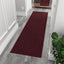 Tapete pasillo pelo raspador 2'7"x9' antiderrap rojo