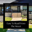 Números casa flotantes negros 10pulg exterior ABS impermeable