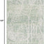 Alfombra área 8x10pulg diseño floral lana hecha a mano