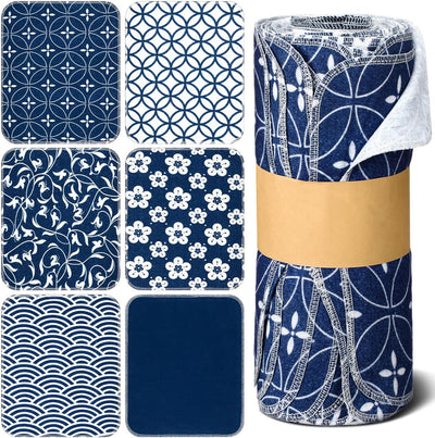 Paños de limpieza japoneses reutilizables de algodón para hogar sin papel