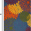 Tapete interior/exterior fácil limpieza 5x7ft multicolor