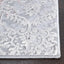 Alfombra moderna abstracta 3x5ft gris claro y rosa