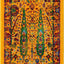 Alfombra rectangular 2x3ft color amarillo y azul