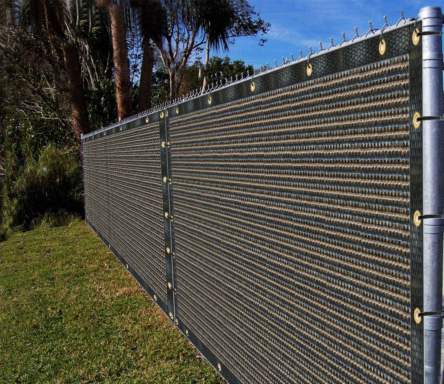 Tela sombra malla privacidad 4x5' para patio jardín 160 GSM
