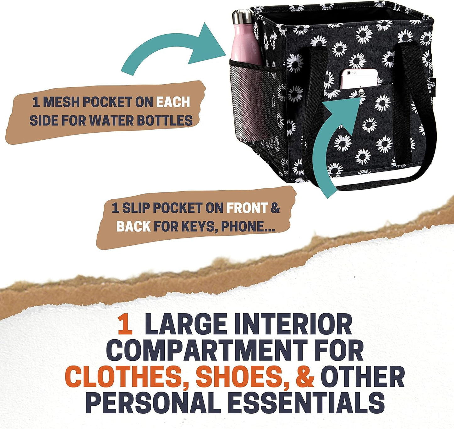 Bolso utilitario pequeño color negro