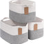 Cestas cuerda tejida para estantes 13x10x9" set 3