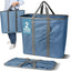 Organiz. plegable ropa sucia 64L 2 Pzas Denim