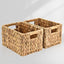 Cestas mimbre jacinto 12" pack 2 con asas