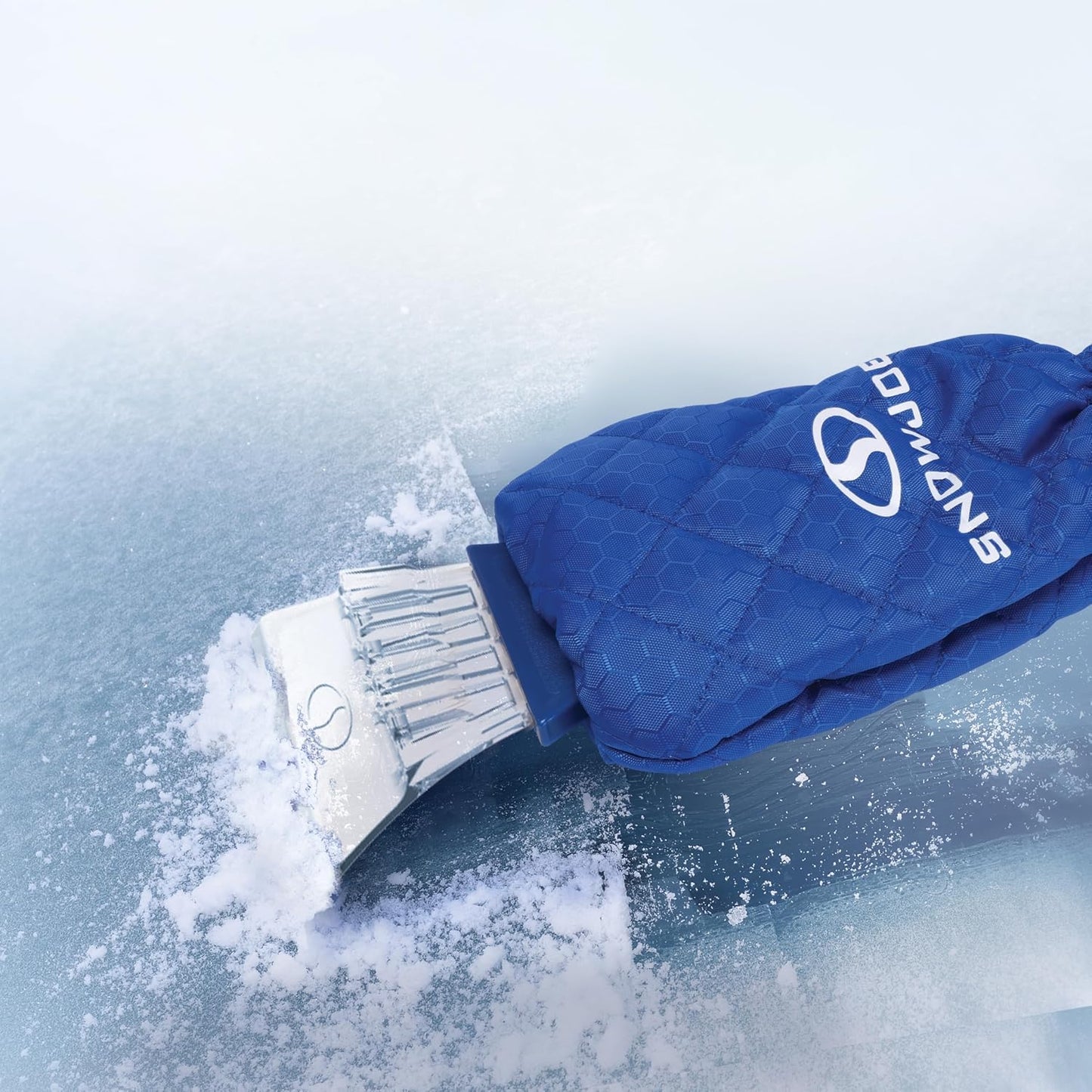 Manopla con forro polar y raspador hielo impermeable