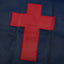 Bandera cristiana 4x6ft poliéster 210D para exteriores