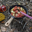 Set cubiertos camping acero titanio 8.6"