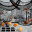 6 Paños Halloween 30x75" tela espeluznante negro