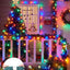 Luces navideñas 200 ft exteriores 200 LED mate multicolor