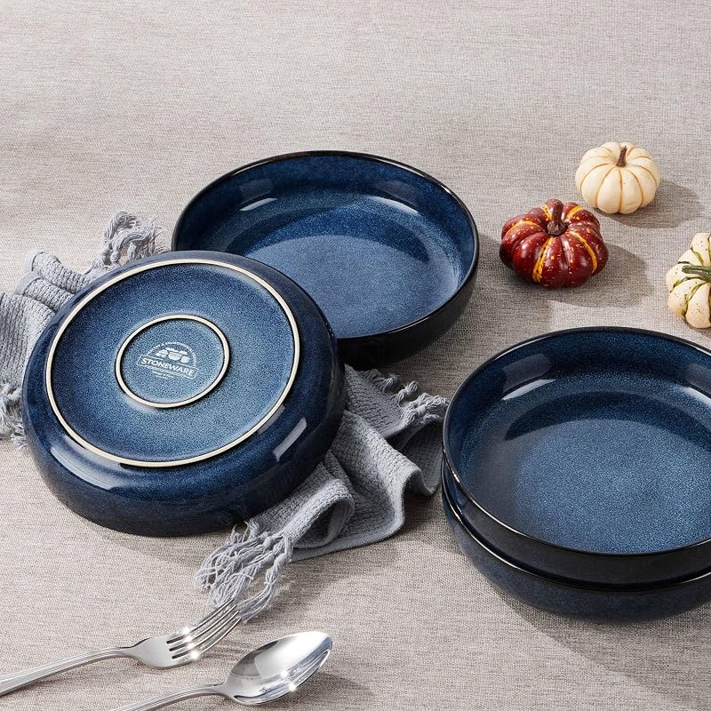 4 Pzas Cuencos Cerámica Pasta Ensalada Hogar 35oz