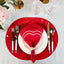 Set 4 Servilletas Lino Algodón 20x20pulg Color Rojo