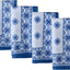 Set 4 servilletas tela estampado azulejos resistentes agua