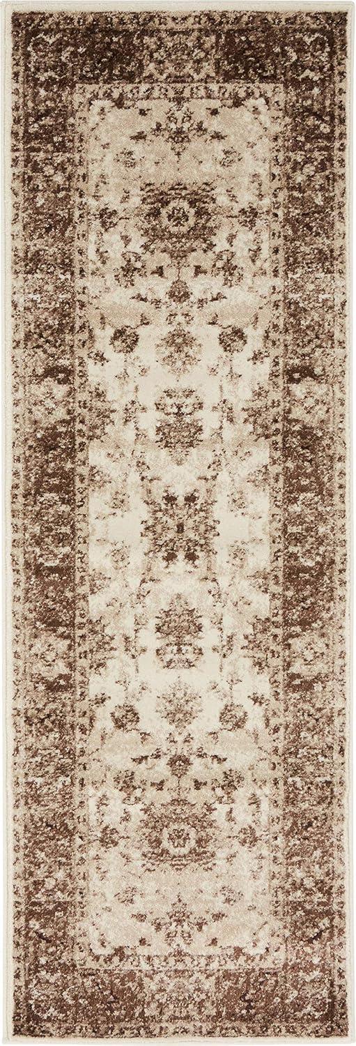 Alfombra área Rushmore 2x6ft 1" color crema