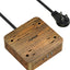 Regleta sobretensiones 8 tomas con USB-C y USB-A acabado madera
