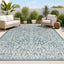 Alfombra Boho Medallion 8x10pulg Verde Azulado/Gris