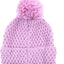 Gorro con pompón mujer diseño semilla invierno