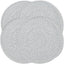Mantel Individual Trenzado 15pulg Redondo Gris