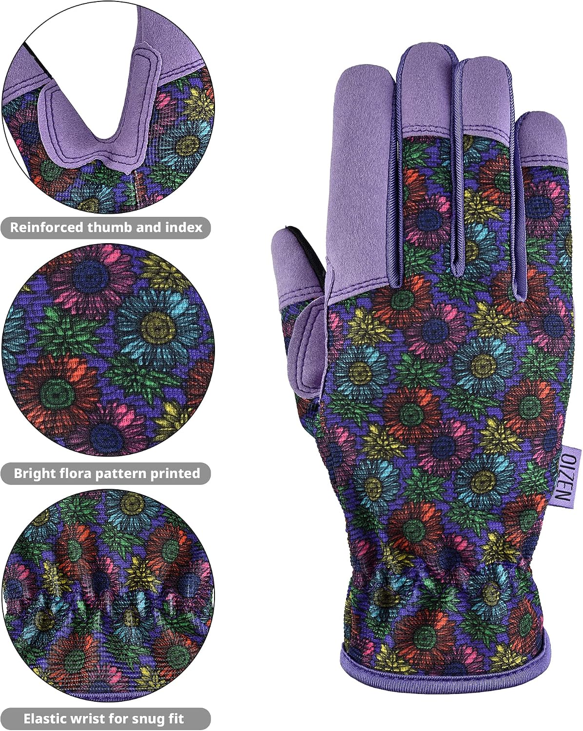 Guantes jardinería tactiles resistentes espinas talla M