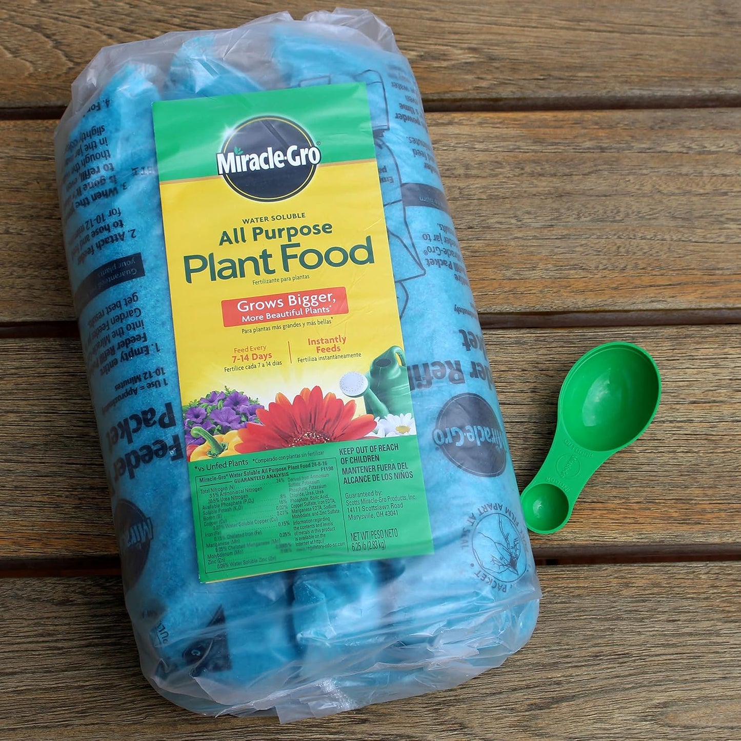 Alimento vegetal soluble para plantas interior exterior 6.25lb