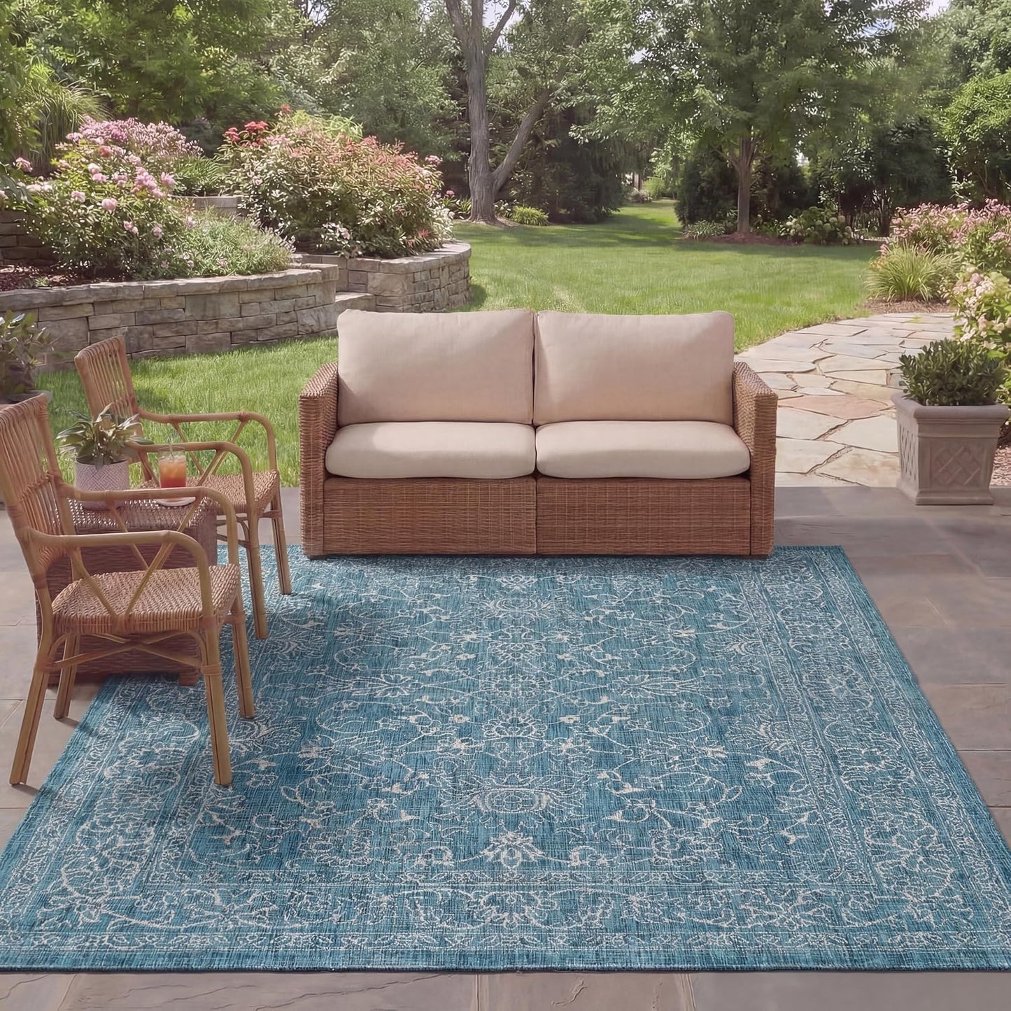 Alfombra interior/exterior 2x3' 7" Safavieh Courtyard