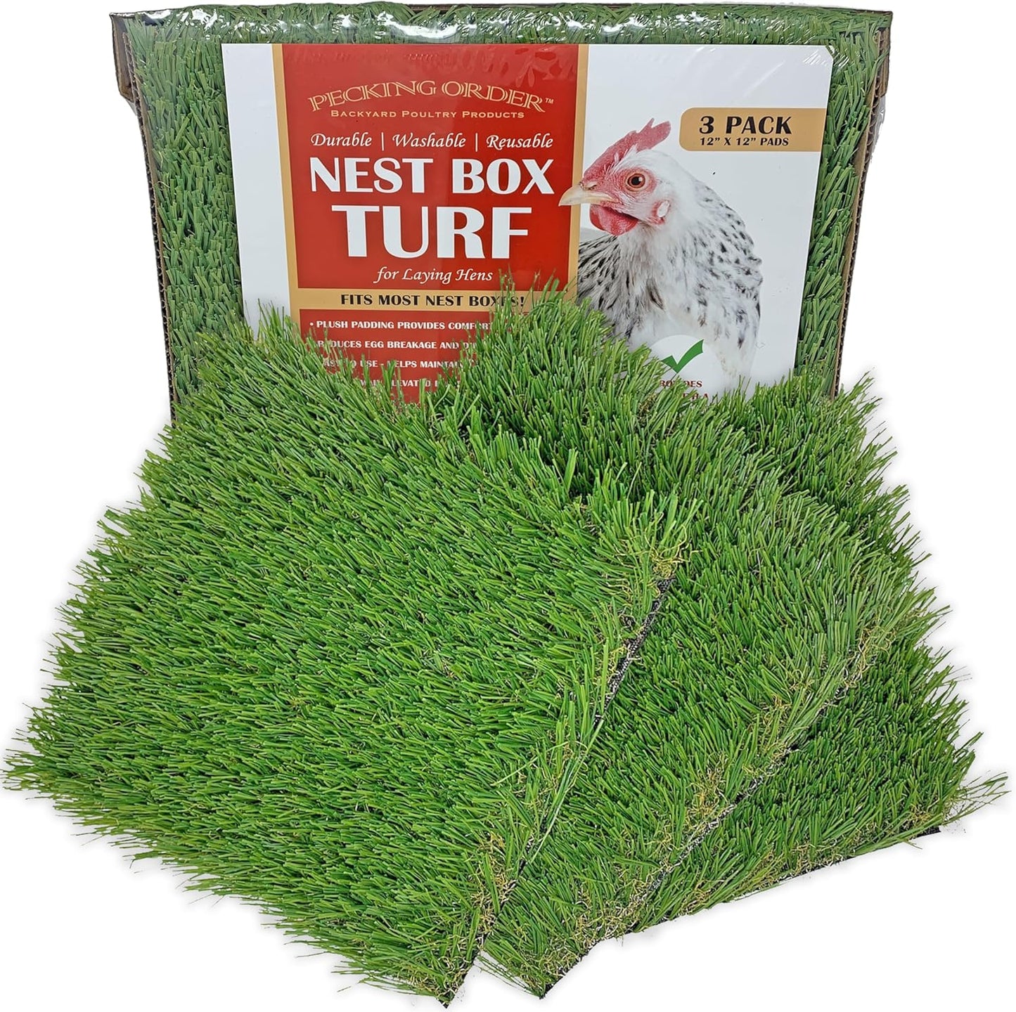 Pack 3 Nest Box Turf Verde para Jardín y Mascotas