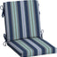Cojín silla respaldo medio exterior 18x16.5 rayas azules