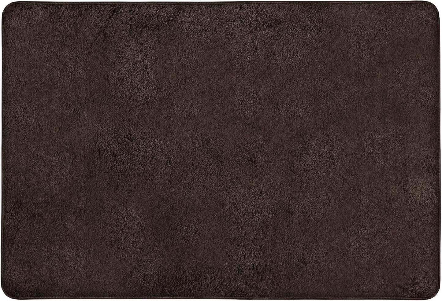 Tapete escalera antiderrap suave lavable marrón oscuro