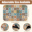 Alfombrilla secado platos multicolor azulejos goma