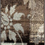 Alfombra pasillo respaldo yute decoración floral