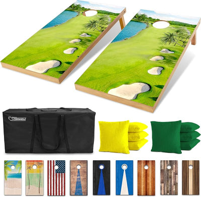 Tablas cornhole madera 4x2ft 10 diseños vintage