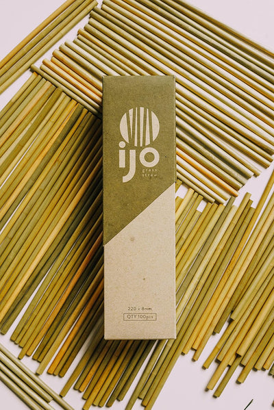Pajitas ecológicas 100% naturales biodegradables paquete 100