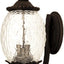 Lámpara pared exterior 3 luces color negro mate