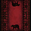 Alfombra oso caminar 2ft3" x 3ft3" color claro