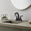 Grifo baño central 2 manijas 4pulg bronce toscano