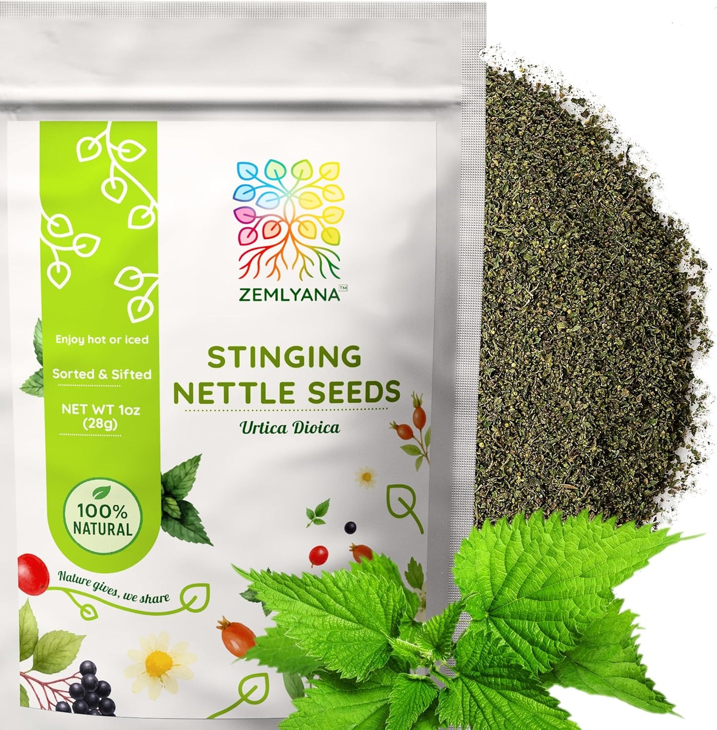 Semillas ortiga para té Urtica Dioica 1oz