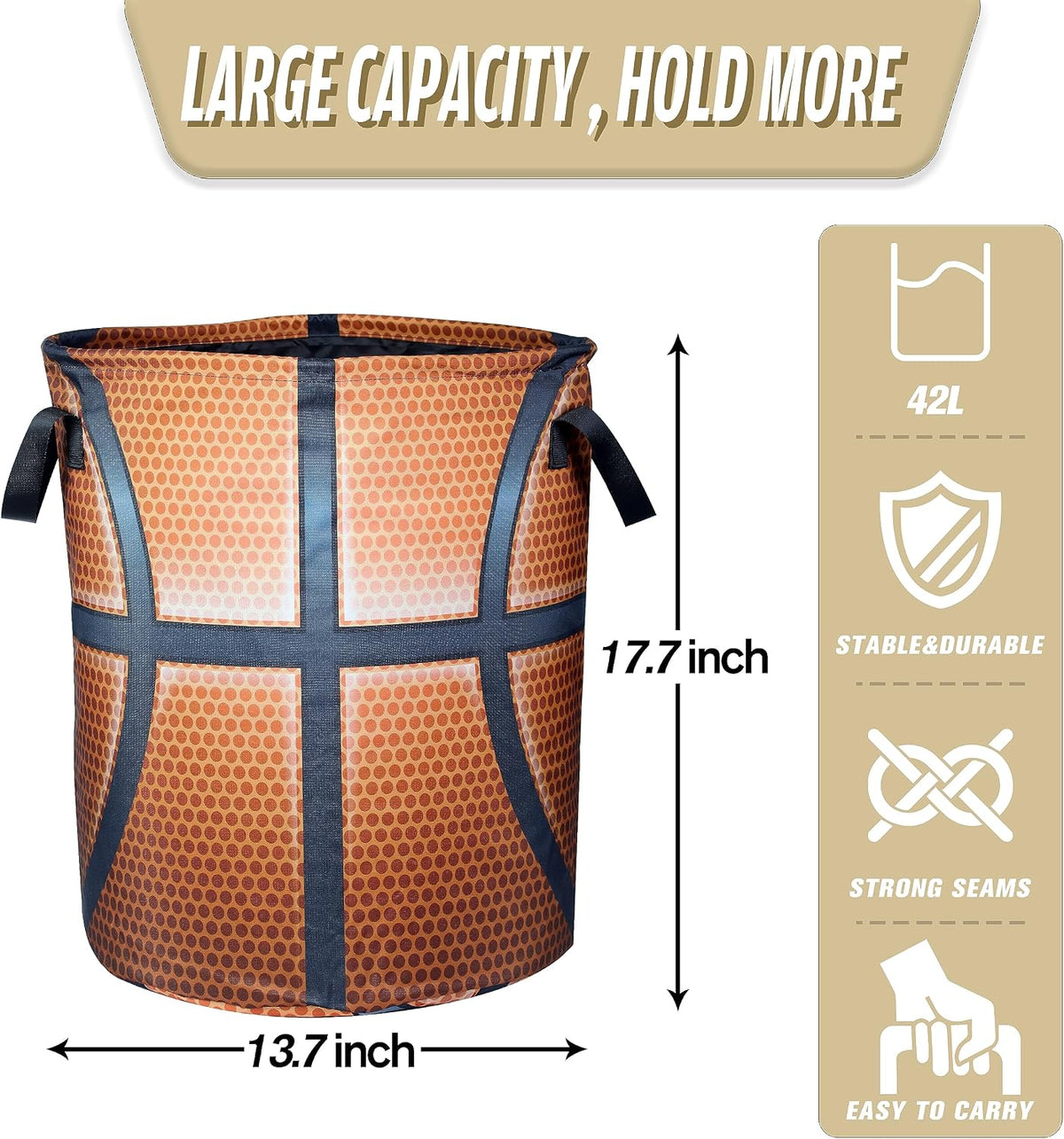 Cesta lavandería tela Oxford plegable divertida