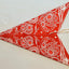 Farol estrella papel monarca color rojo
