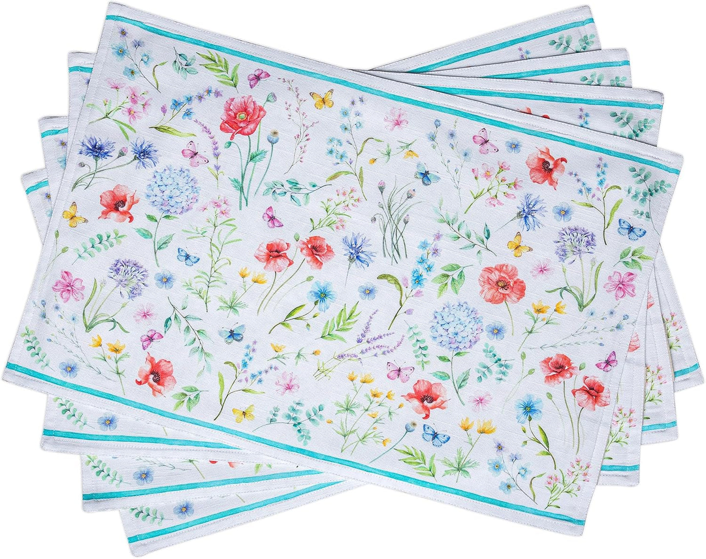 Set 4 Manteles Algodón Reutilizables Mesa Cocina Comedor
