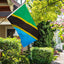 Bandera Tanzania 3x5ft poliéster grueso resistente ojales latón