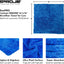 Toalla microfibra azul auto 16x16" 500 GSM