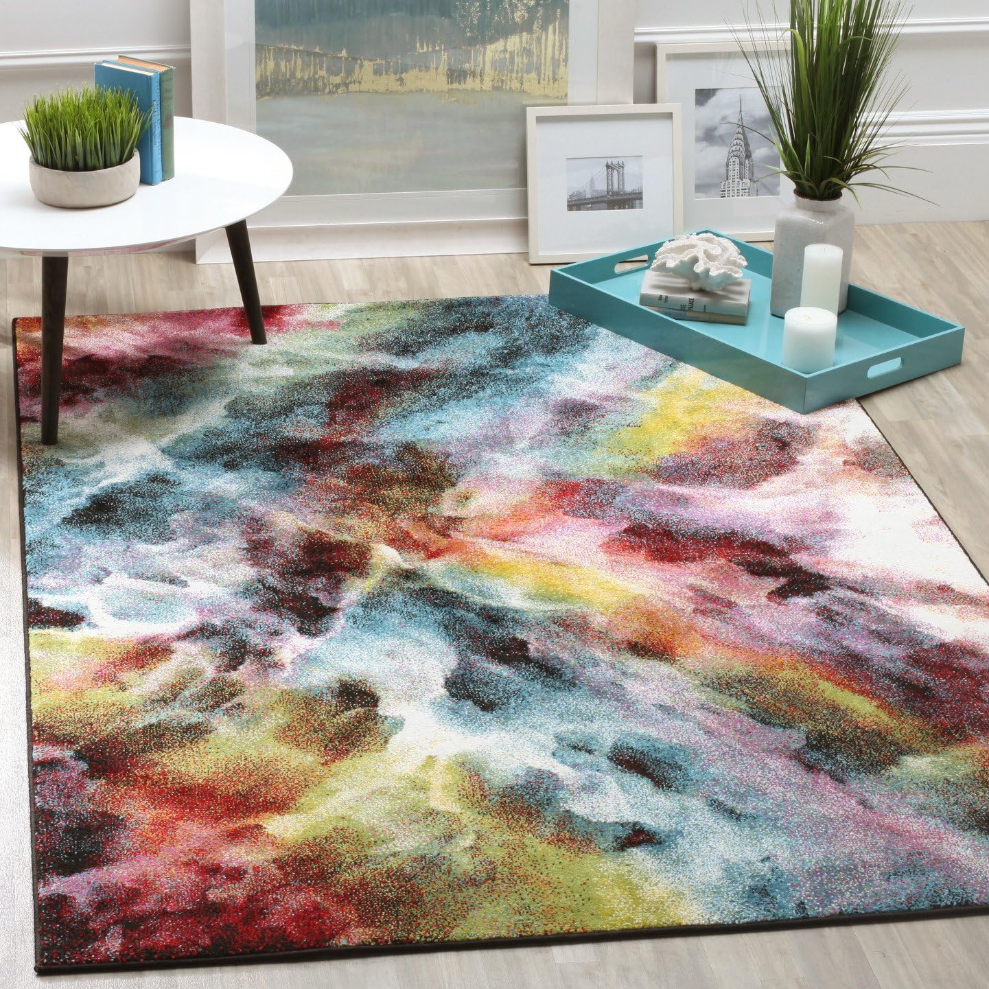 Alfombra 9x12ft Galaxy Collection sala multicolor