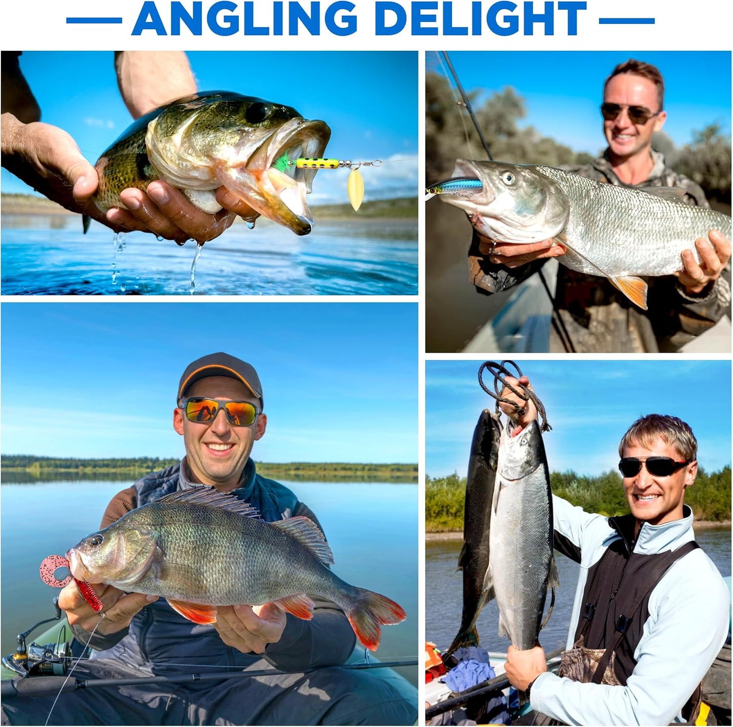 Set 137pcs Caña Pesca con Accesorios para Hombres